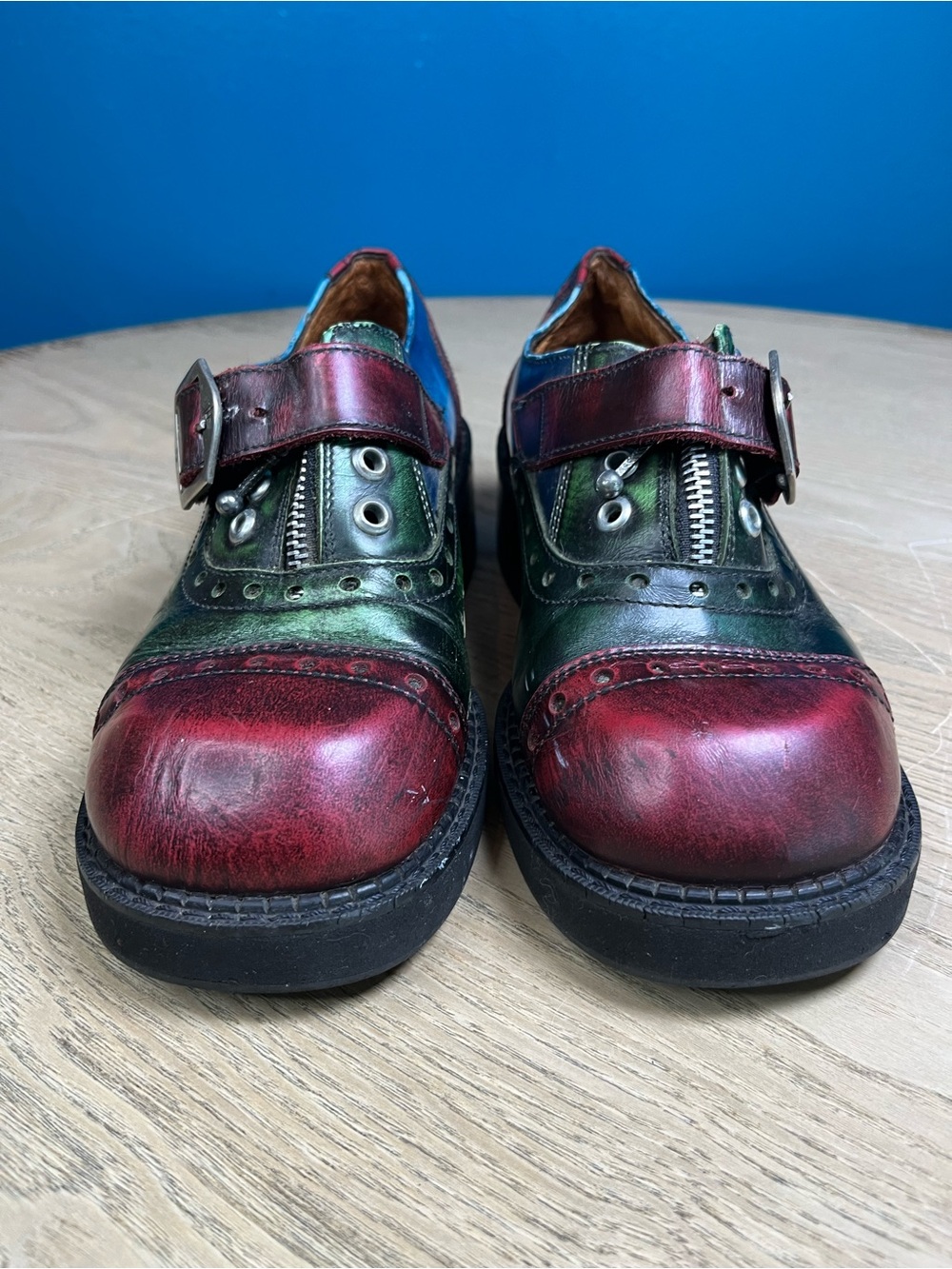 Vintage London Underground Chunky Platform Oxford Mary Jane Creepers Y2K 90s - Picture 8 of 9